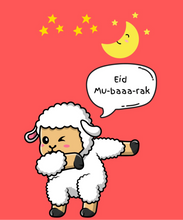 Load image into Gallery viewer, Baa the sheep Eid cards 12 set