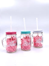 Load image into Gallery viewer, Bismillah latte glass w/ straw