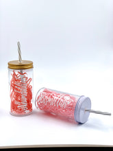 Load image into Gallery viewer, Bismillah latte glass w/ straw