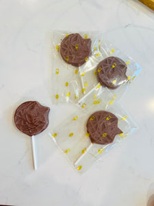 Crescent Chocolate Lolly