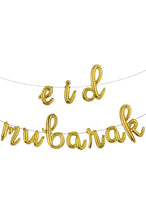 Load image into Gallery viewer, Eid Mubarak balloon banner |cursive