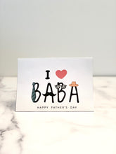 Load image into Gallery viewer, I heart Baba | Fathers Day Card | digital download