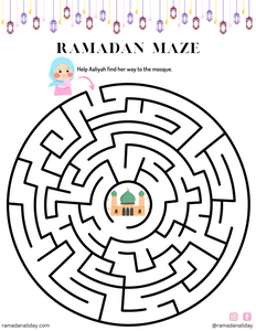 Ramadan Maze Printable FREE