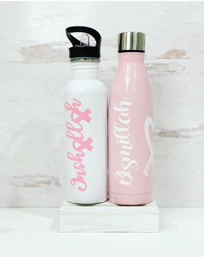 Breast Cancer Awareness Bismillah Bottle