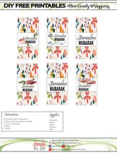 FREE Ramadan Candy Wrappers Printable